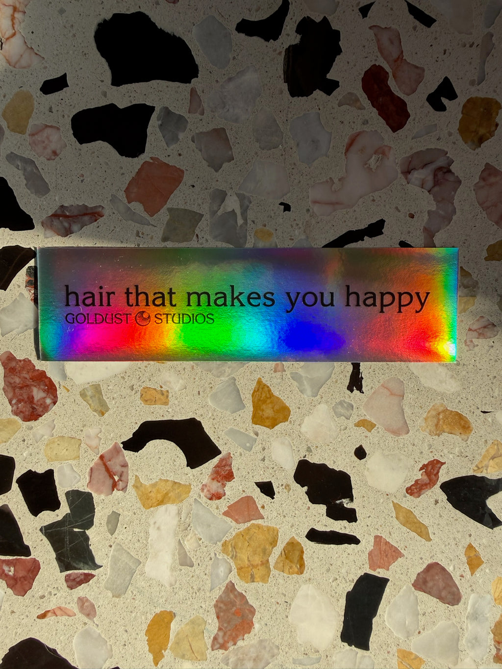 Hair That Makes You Happy Holographic Sticker
